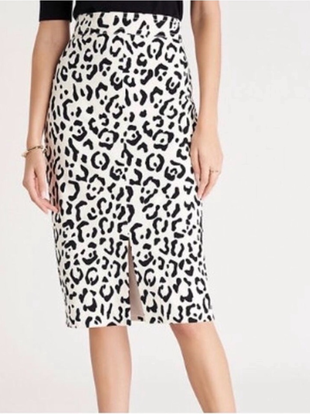 Ann Taylor Animal Print Midi Skirt Size 8 NWT